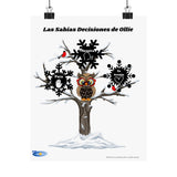 Mini Emozi® Winter Halt, Hoot, Heart Large Poster (Spanish)